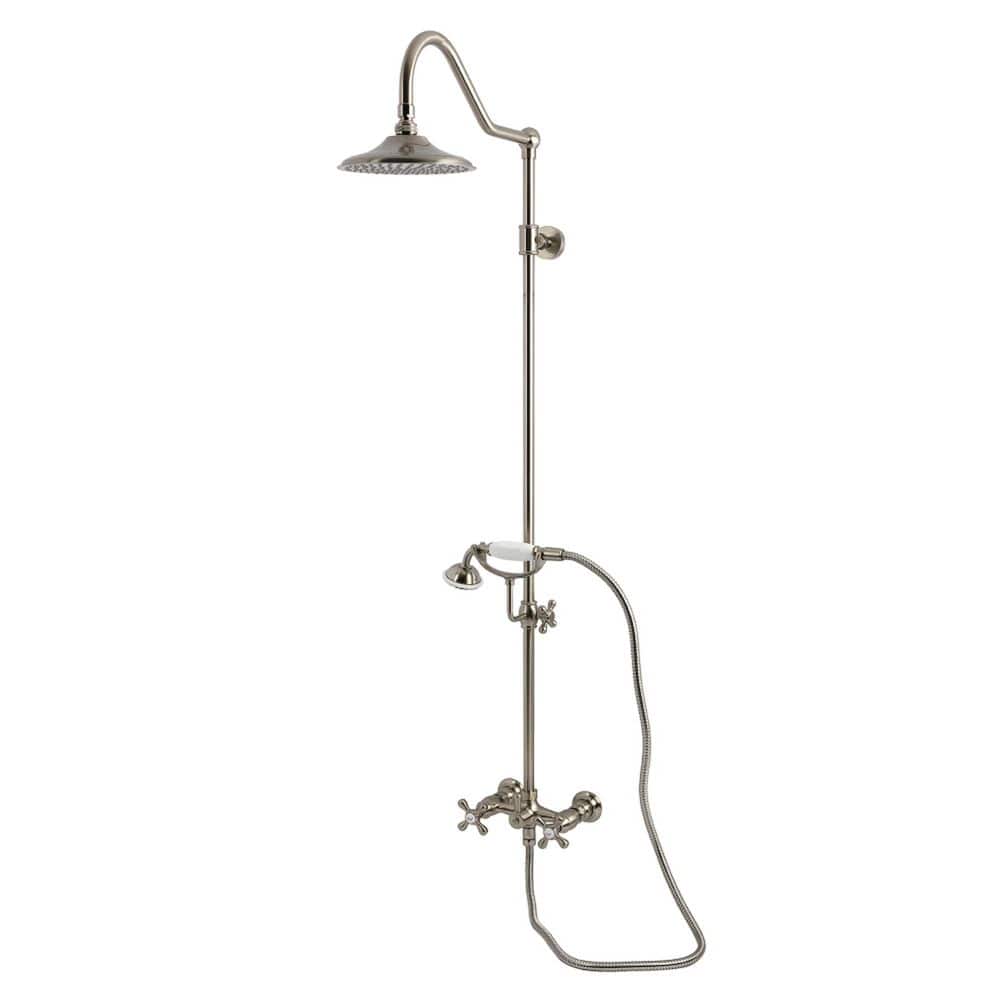 Kingston 3-Handle 1-Spray Shower Combo in Brushed Nickel price history on PriceWatchPro