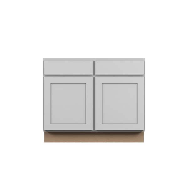Bedford Shaker 39 in. W x 34.5 in. H x 24 in. D in Painted White Plywood Assembled Base Cabinet