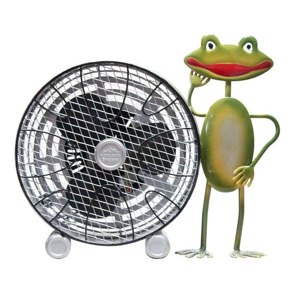 WBM Himalayan Breeze 9 in. Decorative Frog With Wheel Table fan (Medium)