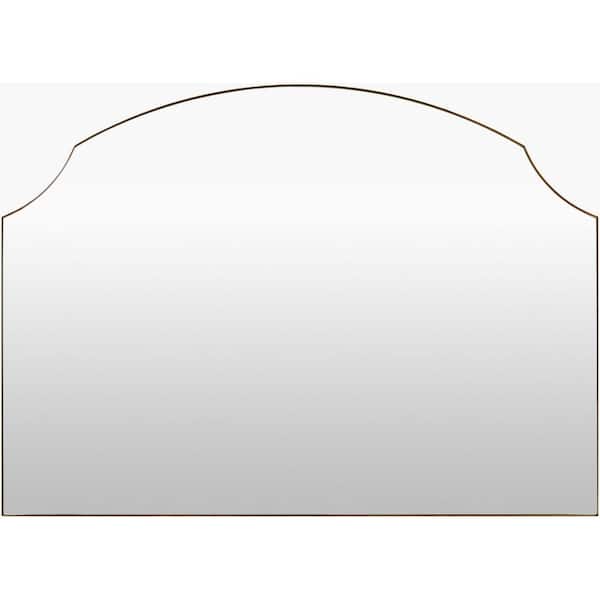 Galey Alix Landon Traditional Mantel Mirror, 38 in. H x 52 in. W x 2 in. D, Gold
