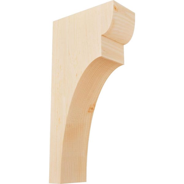 Ekena Millwork 5-1/2 in. x 12 in. x 24 in. Douglas Fir Yorktown Smooth Corbel