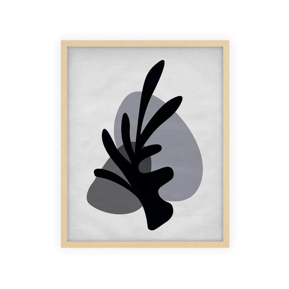 Abstract Nature Shapes Framed Abstract Art Print 42 in. x 34 in.