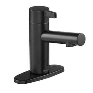 Modern Single Hole Touchless Bathroom Faucet in Matte Black