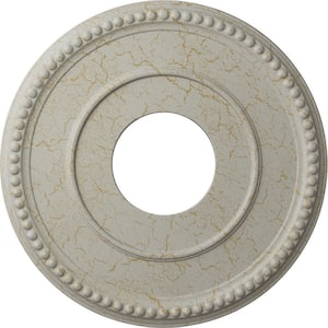 Ekena Millwork 3/4 In. X 13 In. X 13 In. Polyurethane Bradford Classic Ceiling Medallion Rubbed Bronze Cm13brrzs