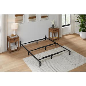 Black Twin/Twin XL, Full, Queen, King Adjustable Metal Bed Frame