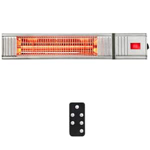 1500-Watt Electric Infrared Patio Space Heater with Remote Control and 24H Timer