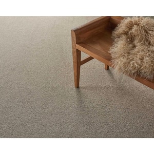 Hampton - Cobblestone - Beige 13.2 ft. 32 oz. Wool Loop Installed Carpet