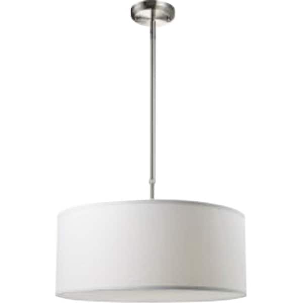 Lawrence 3-Light Brushed Nickel Incandescent Ceiling Pendant
