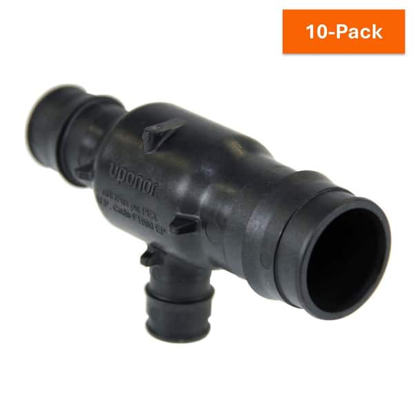Uponor ProPEX 1 in. x 3/4 in. x 1/2 in. PEX-A Expansion Barb Engineered Polymer Reducing Tee (10-Pack)