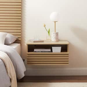 Render Wall-Mount Nightstand in Oak