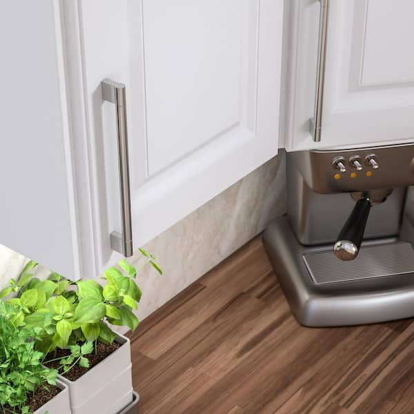 Avellino Collection 8-13/16 in. (224 mm) Modern Brushed Nickel Cabinet Bar Pull