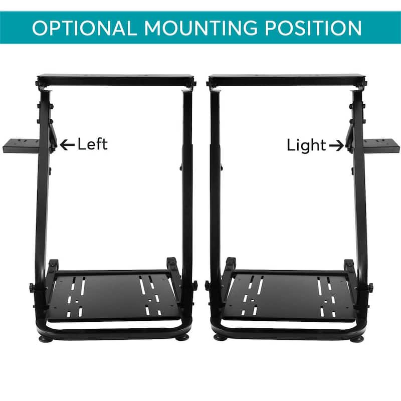 Luyster Race Simulator Cockpit for Logitech G25, G27, G29 Height Adjust Race Wheel Stand, Wheel and Pedals Not Included