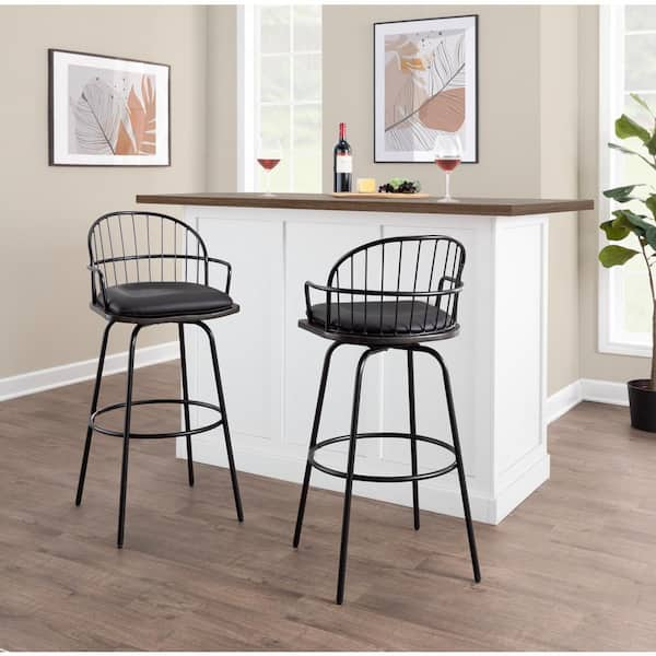 Bar stools 2024 black metal legs