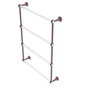 Pacific Beach 4 Tier 24 in. Ladder Towel Bar with Dotted Accents in Antique Copper