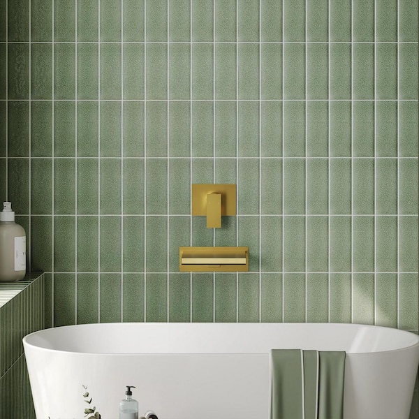 Muse Single-Handle Wall Mount Roman Tub Faucet with Spot Resist in Brush Gold (Valve Included)