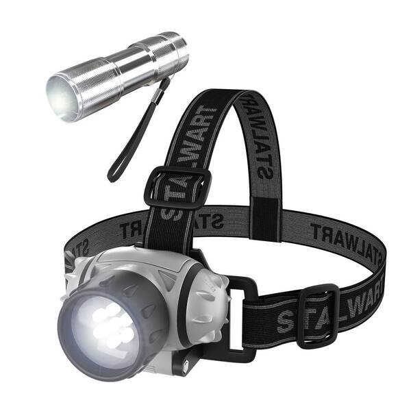 2 x3 Function 8 Led Headlight Super Bright Water Resistant Head Lamp Light Torch