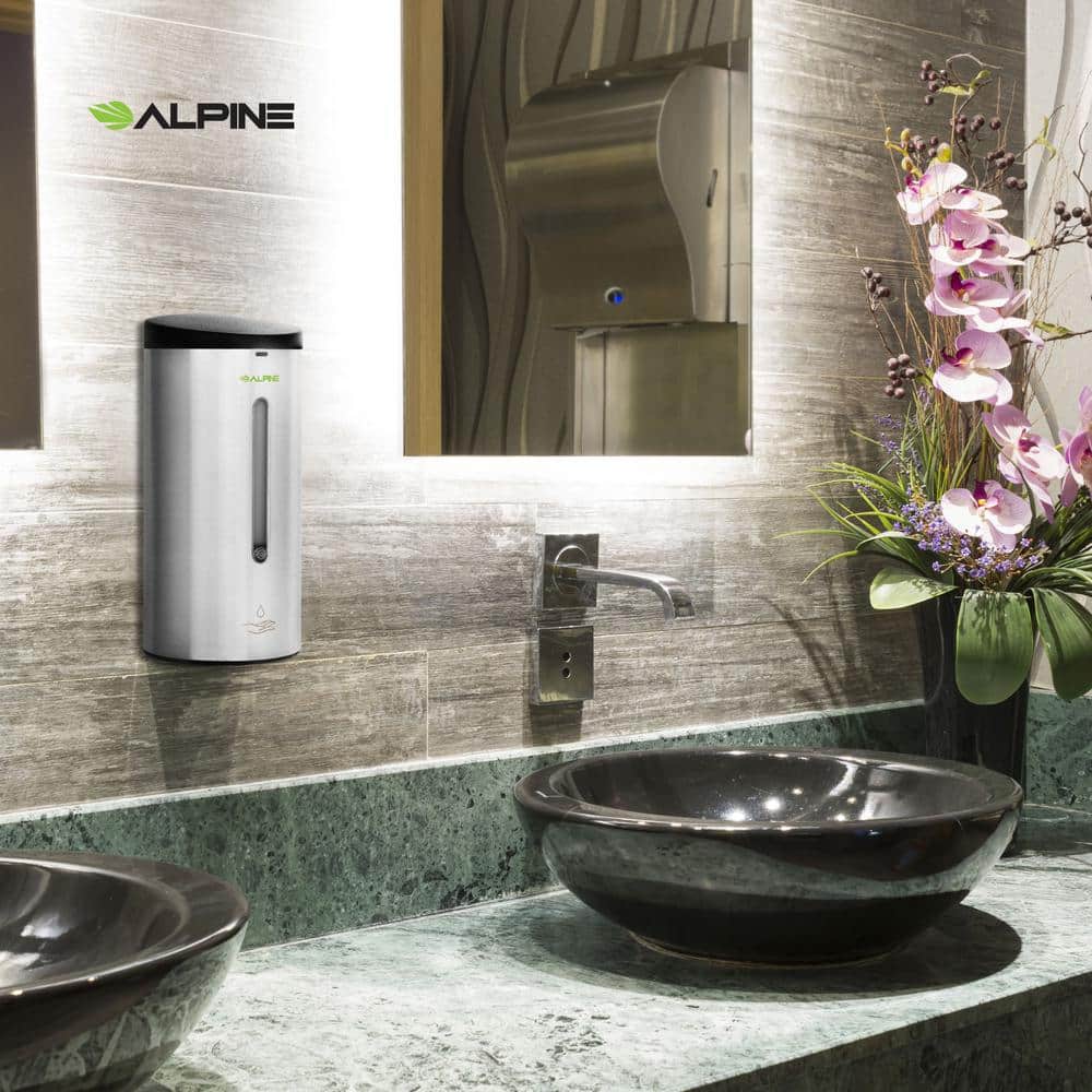 Stainless Steel Automatic Wall-Mounted Soap and Sanitizer Dispenser