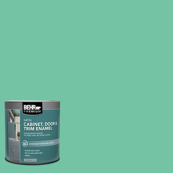 BEHR PREMIUM 1 qt. #P420-4A Gem Silica Satin Enamel Interior/Exterior Cabinet, Door & Trim Paint