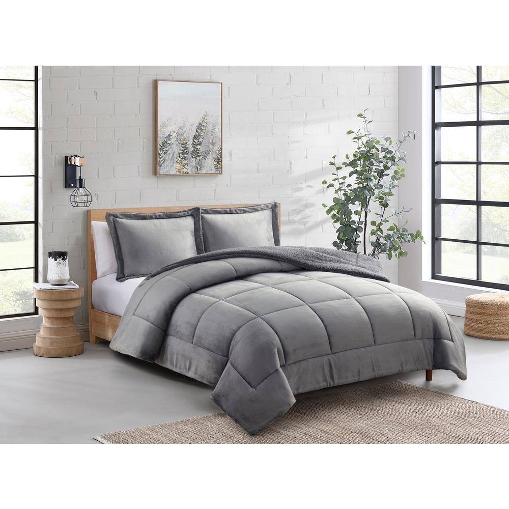 Sweet Home Collection Down Alternative Polyester Comforter Box Stitch  Microfiber Bedding - King, Beige