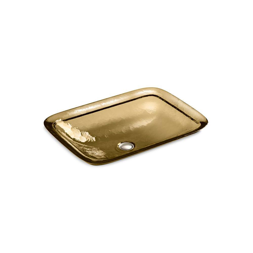 KOHLER Inia 20-5/8 in. Drop-In Glass Bathroom Sink in Translucent ...