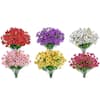 Alupssuc 20 Bundles Artificial Daisies Flowers Fake Plant for Indoor Outdoor Decor, Faux Spring Flowers for Garden, Porch & Patio Decoration,RedPurpleBrownPink : Home & Kitchen