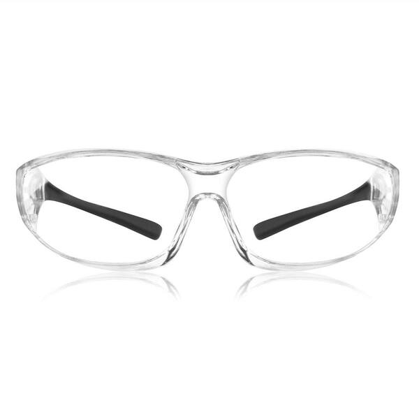 Safe Handler Yellow, Crystal Clear Lens Color Temple Safety Glasses,  (72-Pairs) BLSH-ESCR-CLLCT-SG4Y-72 - The Home Depot