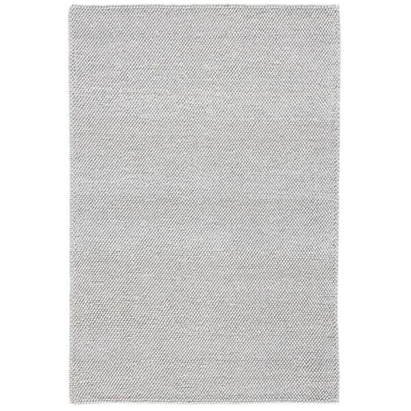 Natura 2 ft. x 3 ft. Silver Textured Solid Area Rug
