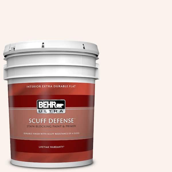 BEHR ULTRA 5 gal. #RD-W09 Shea Extra Durable Flat Interior Paint & Primer
