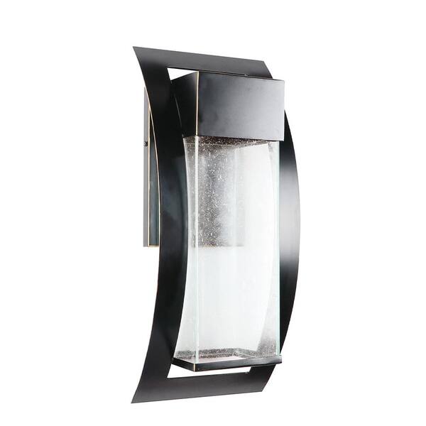 Bronze Motion-Sensing LED Outdoor Wall Lantern – 15.63" Height, Weather-Resistant, Classic Design