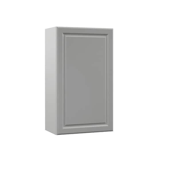 Hampton Bay Designer Series Elgin Assembled 21x36x12 in. Wall Kitchen Cabinet in Heron Gray