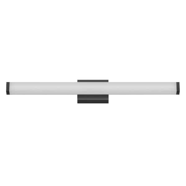 33 in.1-Light Black LED Vanity Light Bar Dimmable Wall Sconce Modern Bathroom Light Fixture Over Mirror Cool White Light