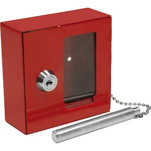 BARSKA Small Breakable Emergency Key Box Safe with Attached Hammer AX11838  - The Home Depot