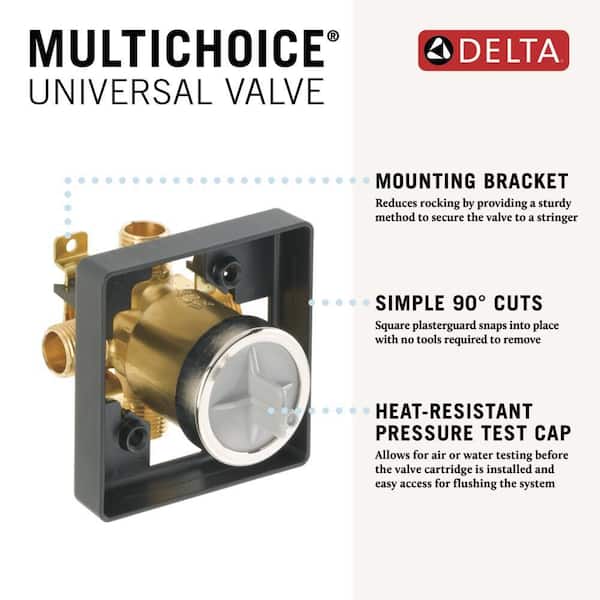 Delta - Multi-Choice Universal Tub and Shower Valve Body Rough-In Kit