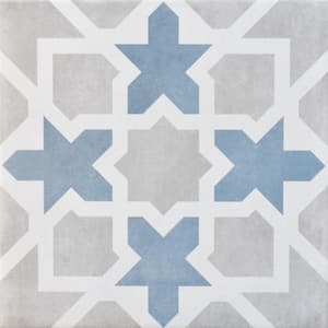 Maiolica Pattern T. Gray 8 in. x 8 in. Matte Ceramic Floor and Wall Tile (12.7 sq. ft./Case)