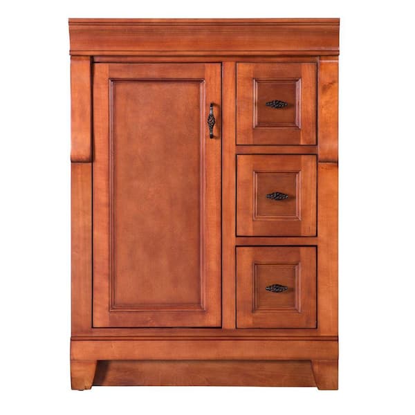 Home Decorators Collection Naples 24 in. W x 21.63 in. D x 34 in. H Bath Vanity Cabinet without Top in Warm Cinnamon