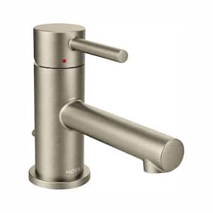 Align Single Hole Single-Handle Low-Arc Bathroom Faucet in Brushed Nickel