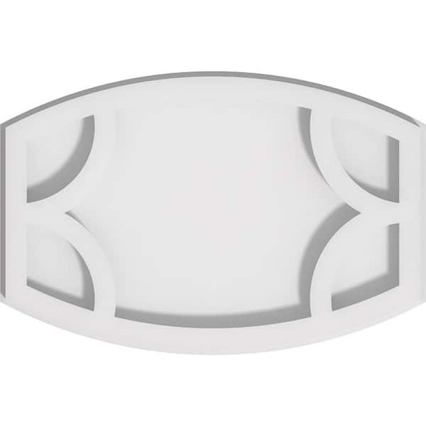 Ekena Millwork 1 in. P X 10 in. W X 6-5/8 in. H Kailey Architectural Grade PVC Contemporary Ceiling Medallion