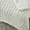 Cozy Tyme Berenice Chunky Knit Throw 40x60, Cream White