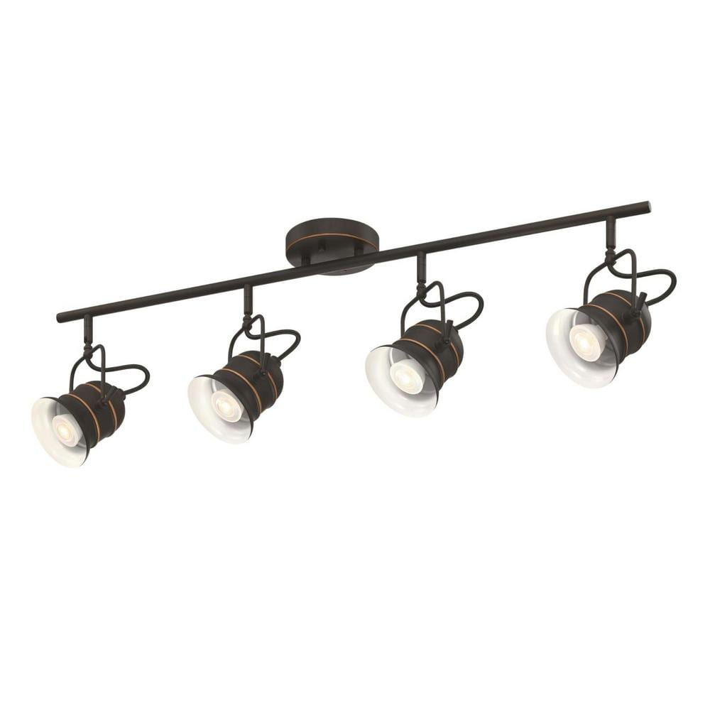 Boswell Oil Rubbed Bronze 4-Light Industrial Track Light