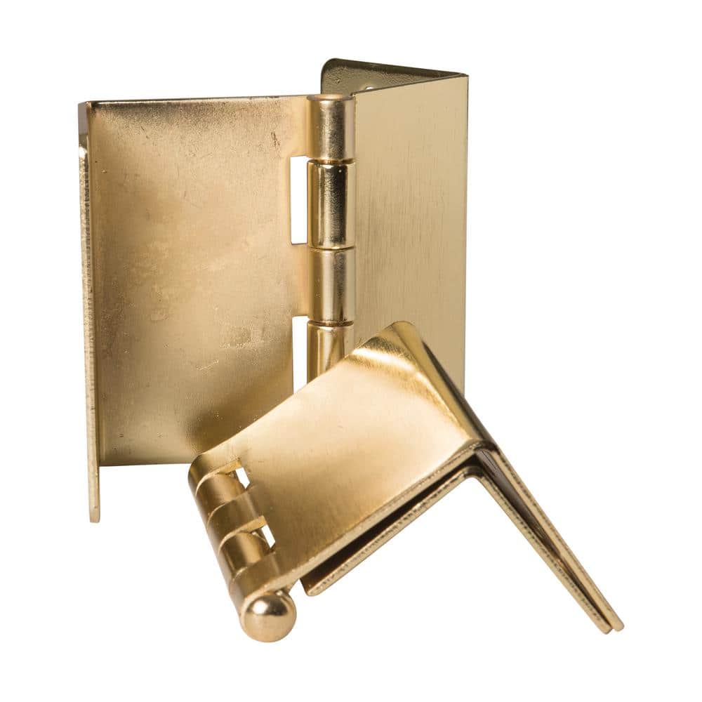 Brass Expandable Surface Mount Door Hinge, 4.5 Inches