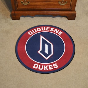 Duquesne Duke Navy 27 in. Roundel Area Rug