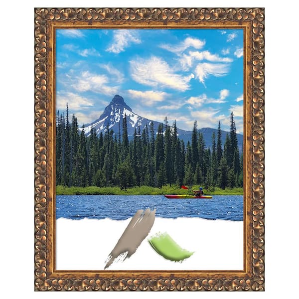 Amanti Art Antique Bronze Wood Picture Frame Opening Size 11 x 14 in.