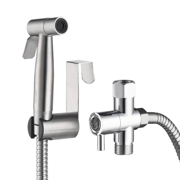 Nestfair 2-Handle Bidet Faucet in Silver