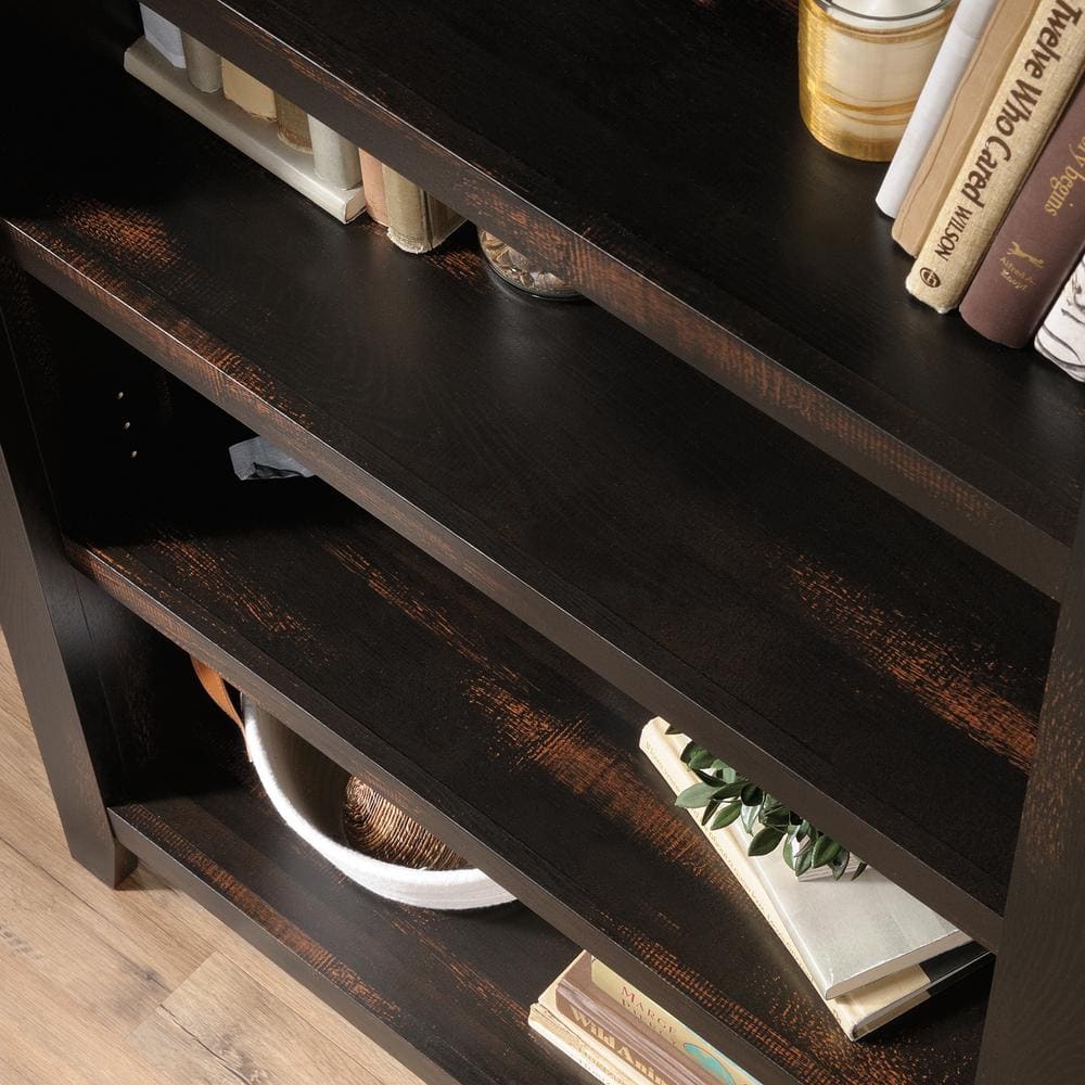 Dakota Pass Char Pine Adjustable 5-Shelf Wood Bookcase
