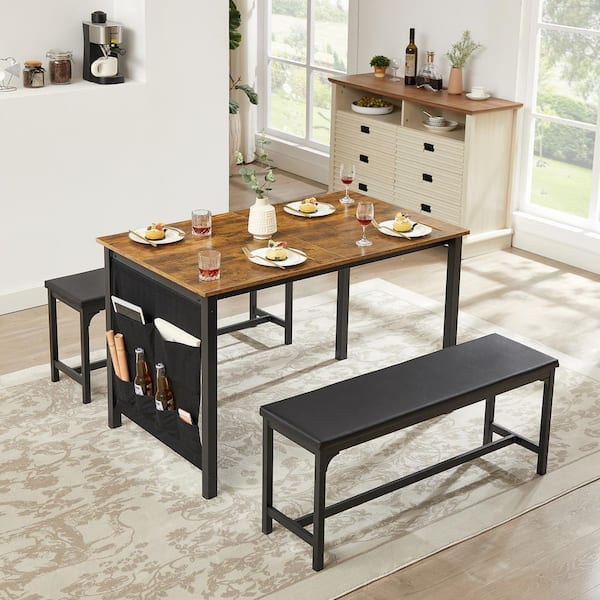 Dining Table Set, Kitchen Table Set For 4, Wooden Dining Room
