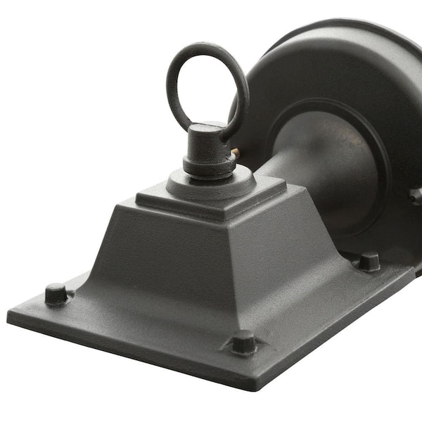 Hampton Bay 1-Light Black Outdoor Wall Lantern Sconce BPM1691-BLK