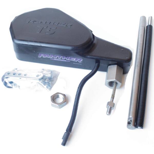 Marine Tech T5 Electro Steer (Without Electronics, Remote or Relay Switch Box) For Kicker Motor With Pro 3 Trollmaster, Black