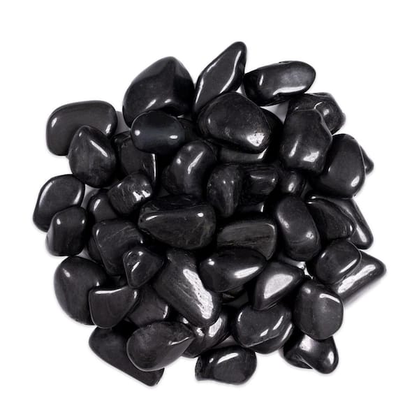 Onyx 0.5 cu. ft. 1 to 2 in. Black Pebbles 30 lb. (56 Bags/Pallet)