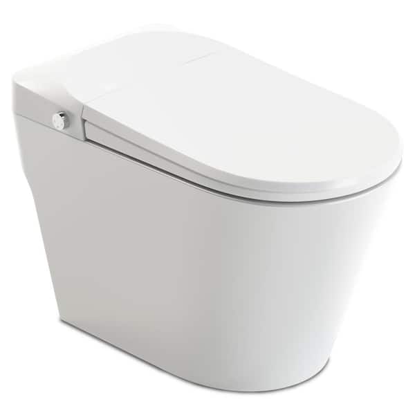 ANZZI Echo Elongated Smart Toilet Bidet in White with Auto Open, Auto Flush, Voice and Wifi Controls