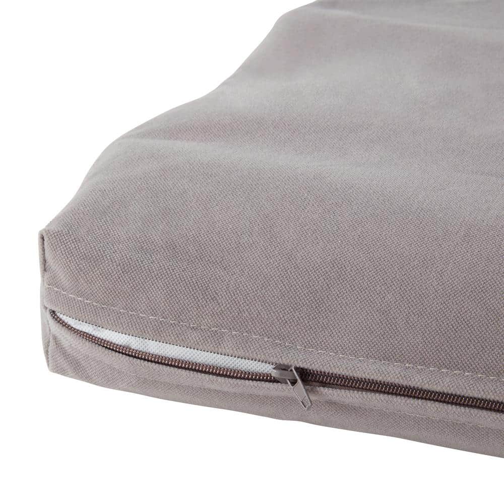 Small Gray Reversible Microfiber Crate Pad